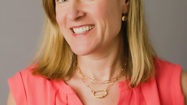 Diamond pave carabiner clasp on gold-filled chain necklace