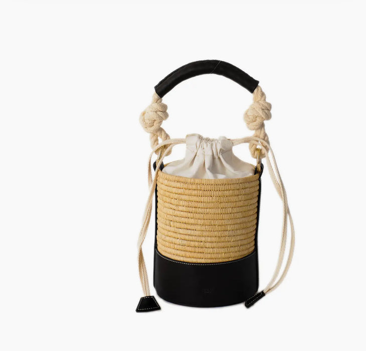 Raffia Bucket Handbag