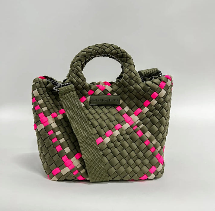 Small Neoprene Woven Handbag