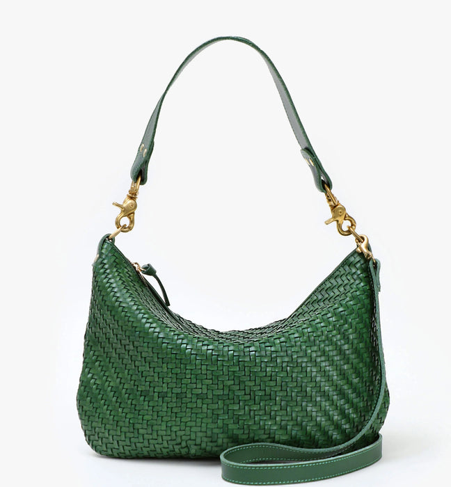 Clare V Moyen Messenger Handbag - Evergreen