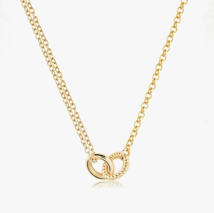 Interlocking Oval Link Necklace