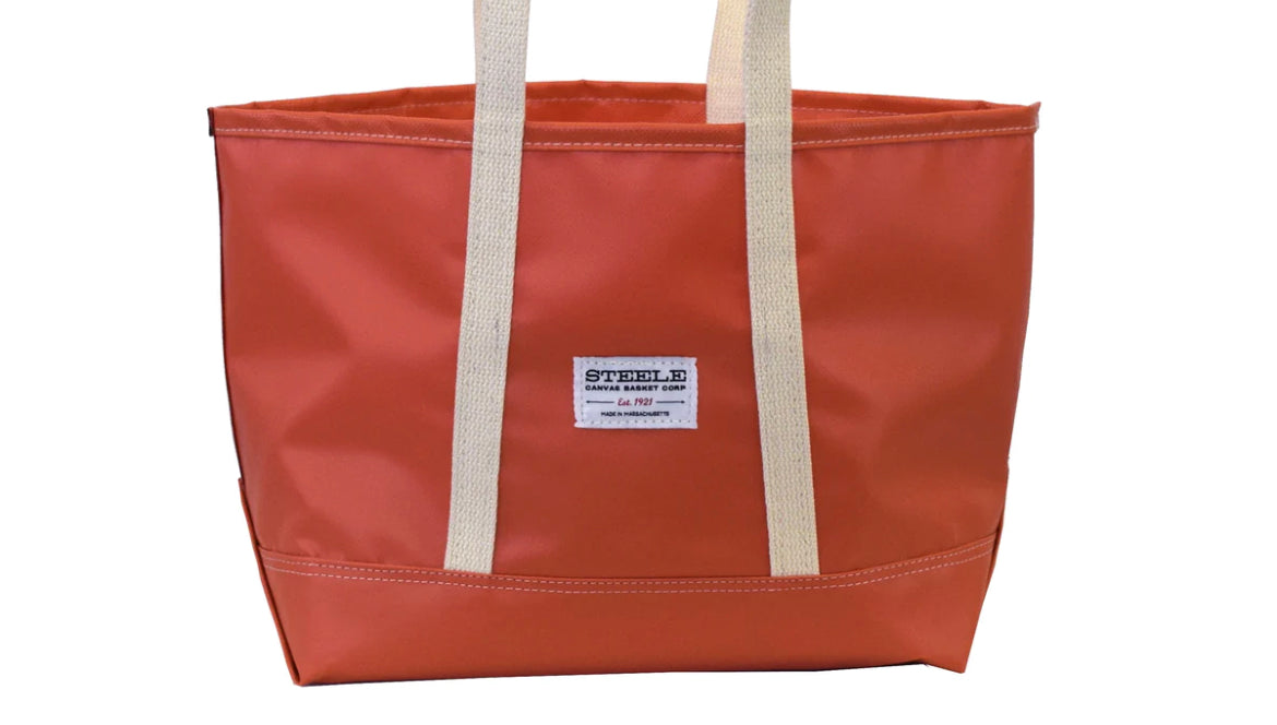 Large Coated Canvas Tote