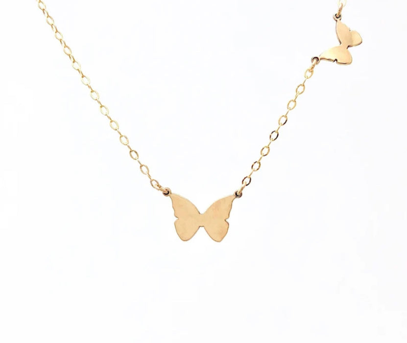 Butterfly Side By Side Necklace