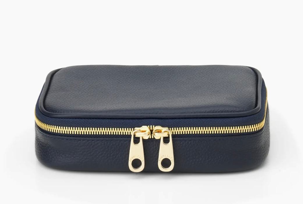 Isabella Leather Travel Jewelry Case