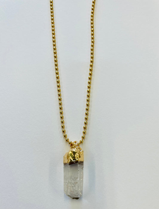 Rock Crystal Pendant Necklace