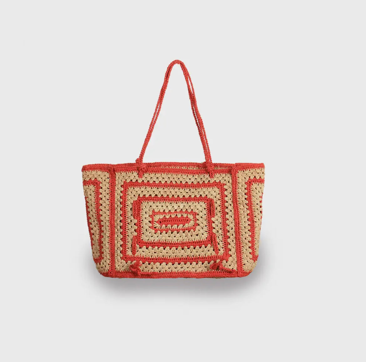 Raffia Two-Tone Medium Tote Bag – HAMILTON GRACE DESIGNS