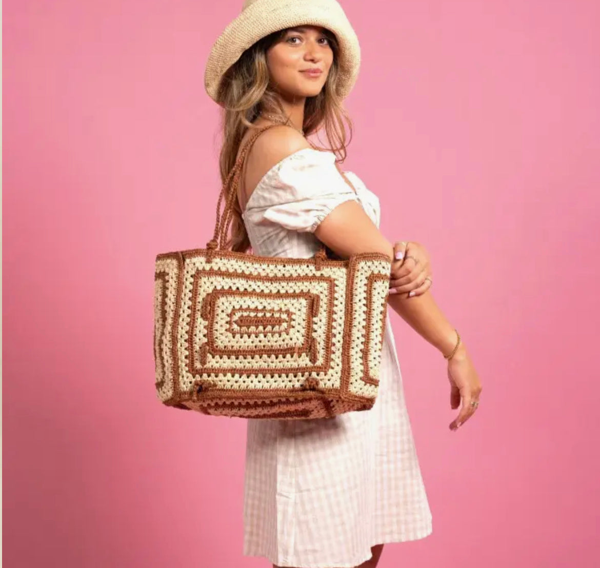★TOUT Y EST★ 2 in 1 raffia bag LMMH702 b5bae8dcc938fde37c488fafc85a49