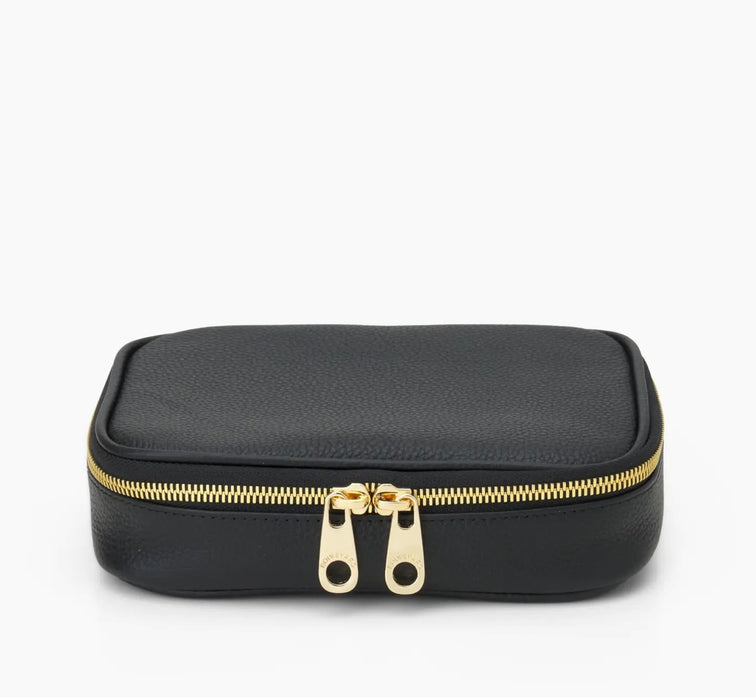 Isabella Leather Travel Jewelry Case