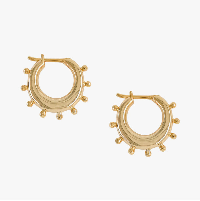 Knotched Hoop Earrings