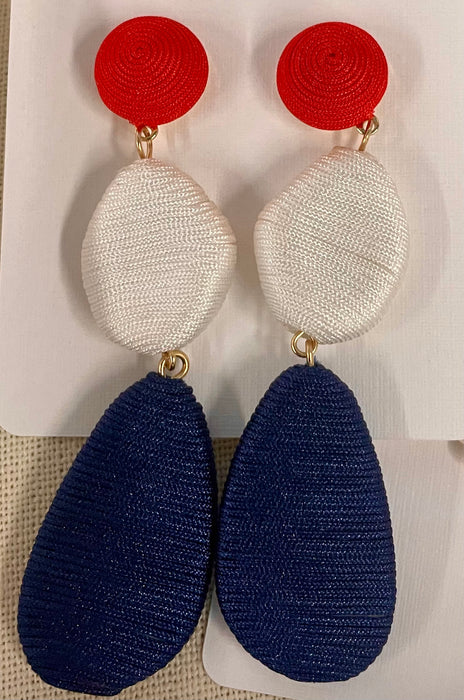 Red White and Blue Lido Earrings