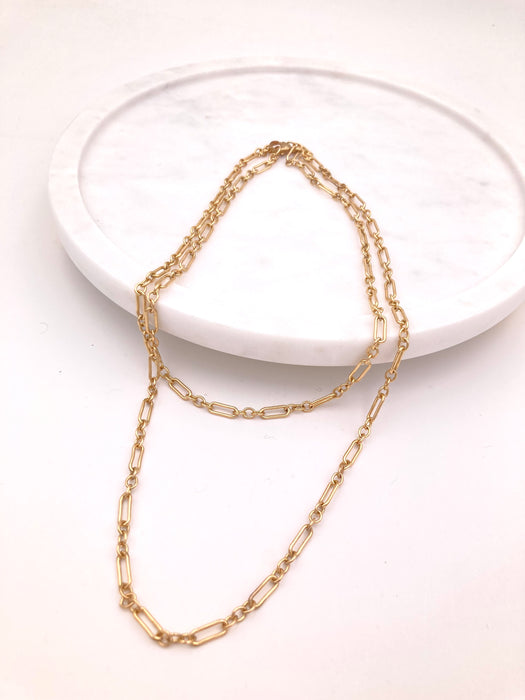 Long and Short Link Necklace