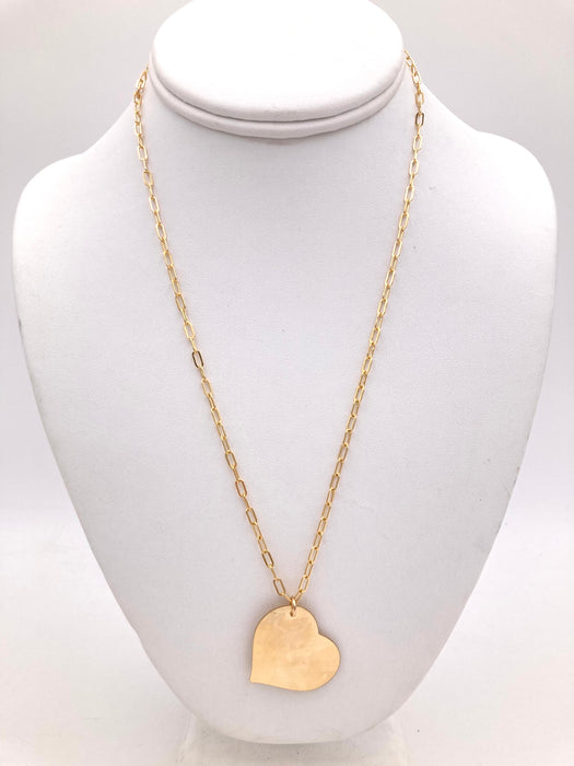 Silver Diamond Sideways Heart Necklace (16