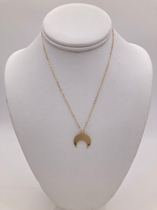 Gold Fill Crescent Moon on gf chain