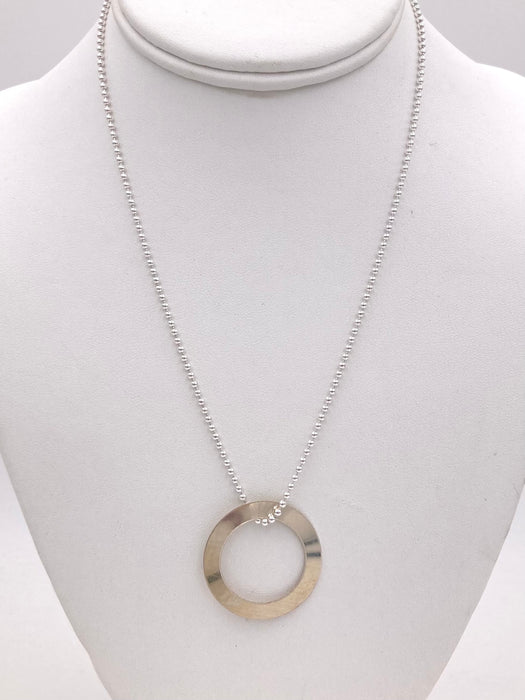 Open Circle Pendant Necklace