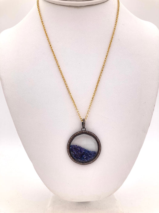 Diamond and Sapphire Shaker Necklace