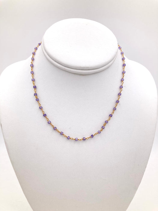 Coquina Necklace (4mm gemstone)