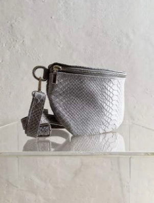 Python Leather Fanny Handbag